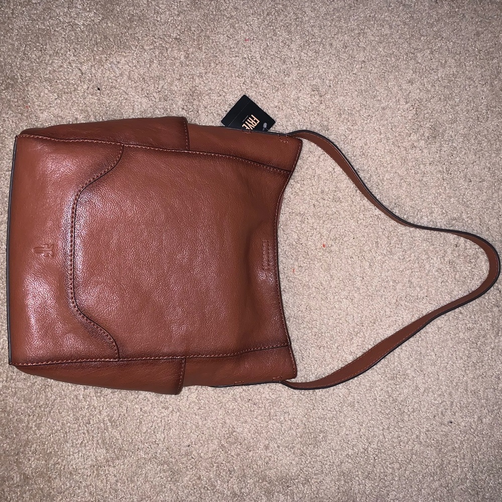 NWT leather side pocket hobo Frye bag
